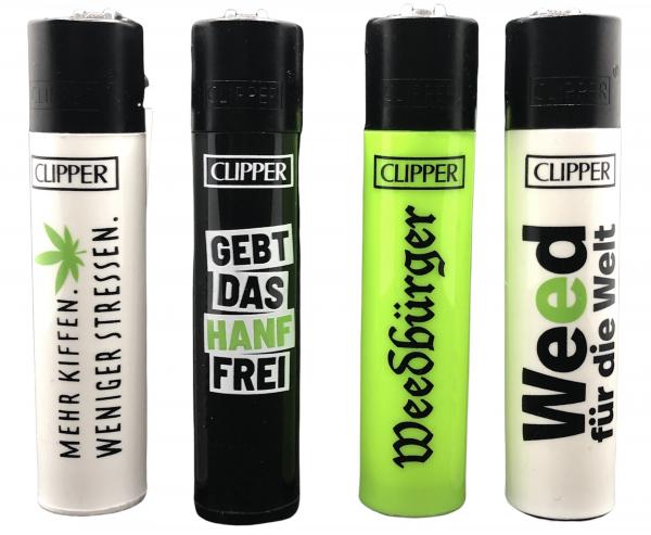 Clipper Feuerzeuge 420 Slogan Set